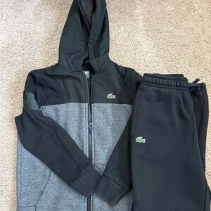 Lacoste Boys coat & sweat pants matchin set- Size S